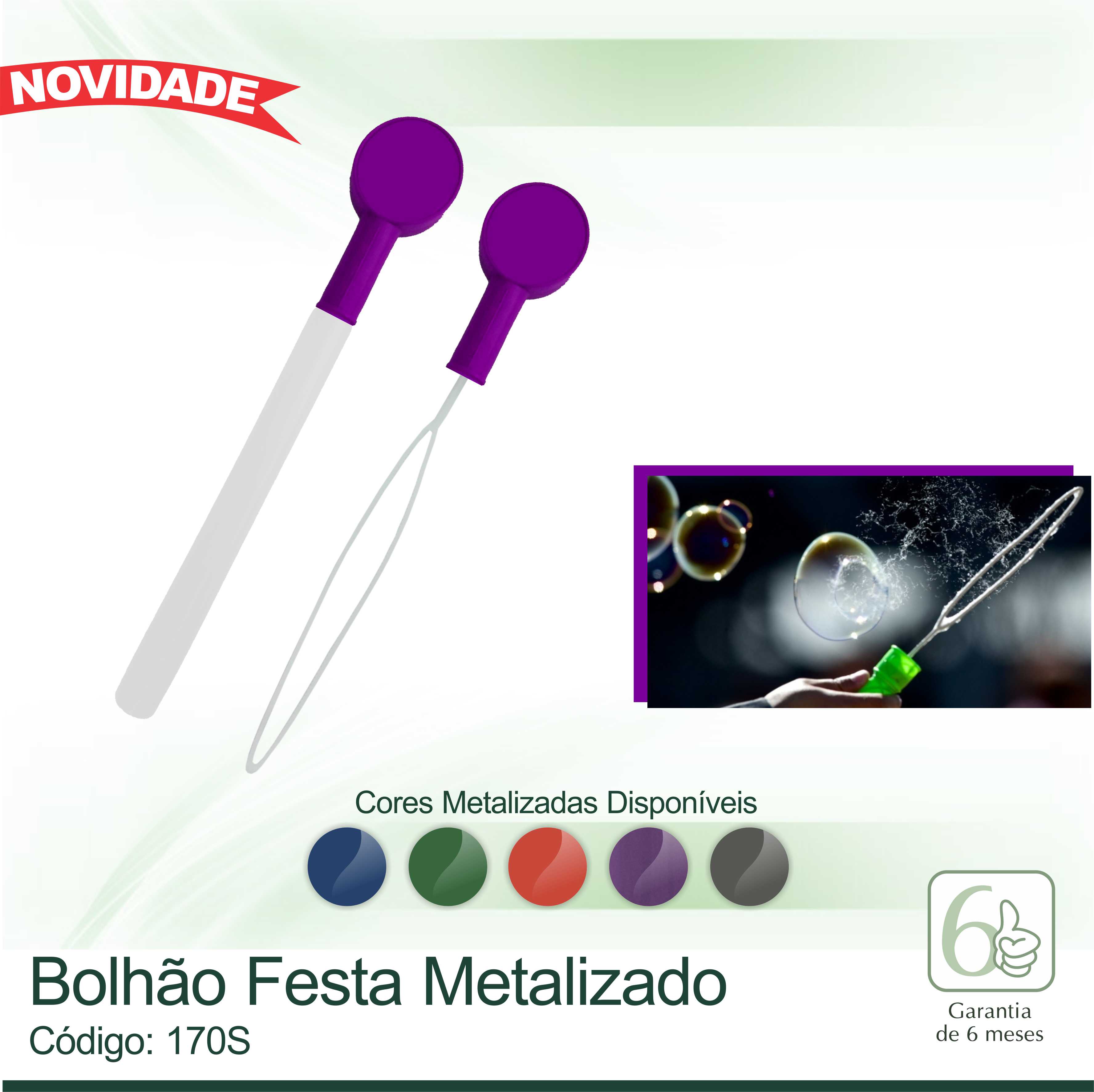 Bolhão de Festa METALIZADO